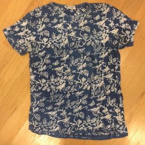 Hand dyed Indian organic cotton print tee